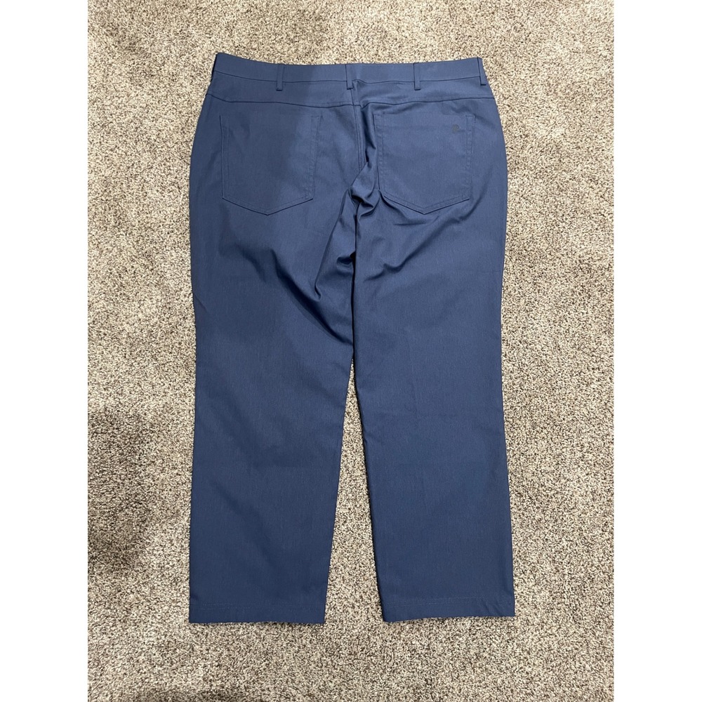 Public Rec All Day Every Day Pants Mens 38/28 Slate Blue Performance Trousers - Picture 2 of 10